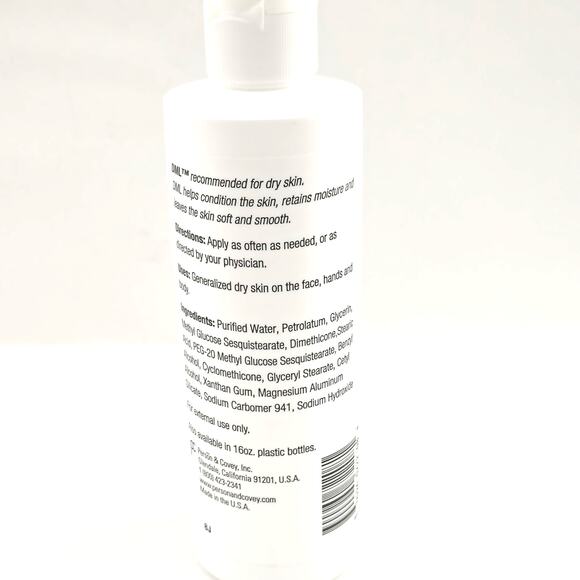 DML Moisturizing Lotion for Dry Skin Fragrance Free Hypoallergenic 8.0 fl oz NEW - Picture 2 of 3